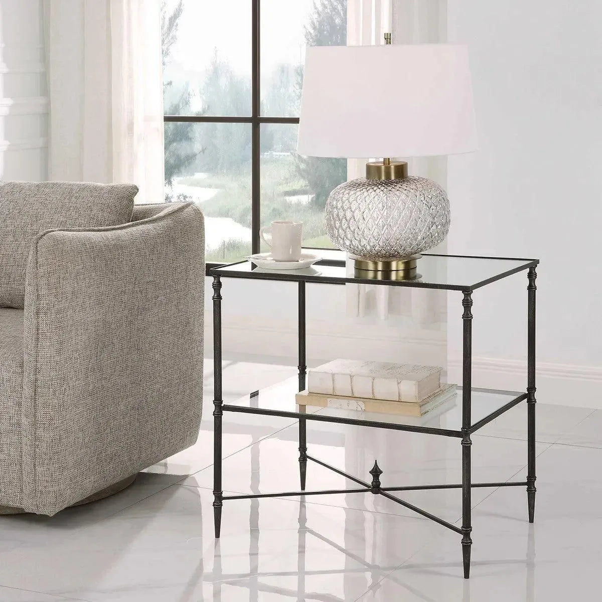 The Uttermost - Henzler Lamp Table - 22984 | The Rug District