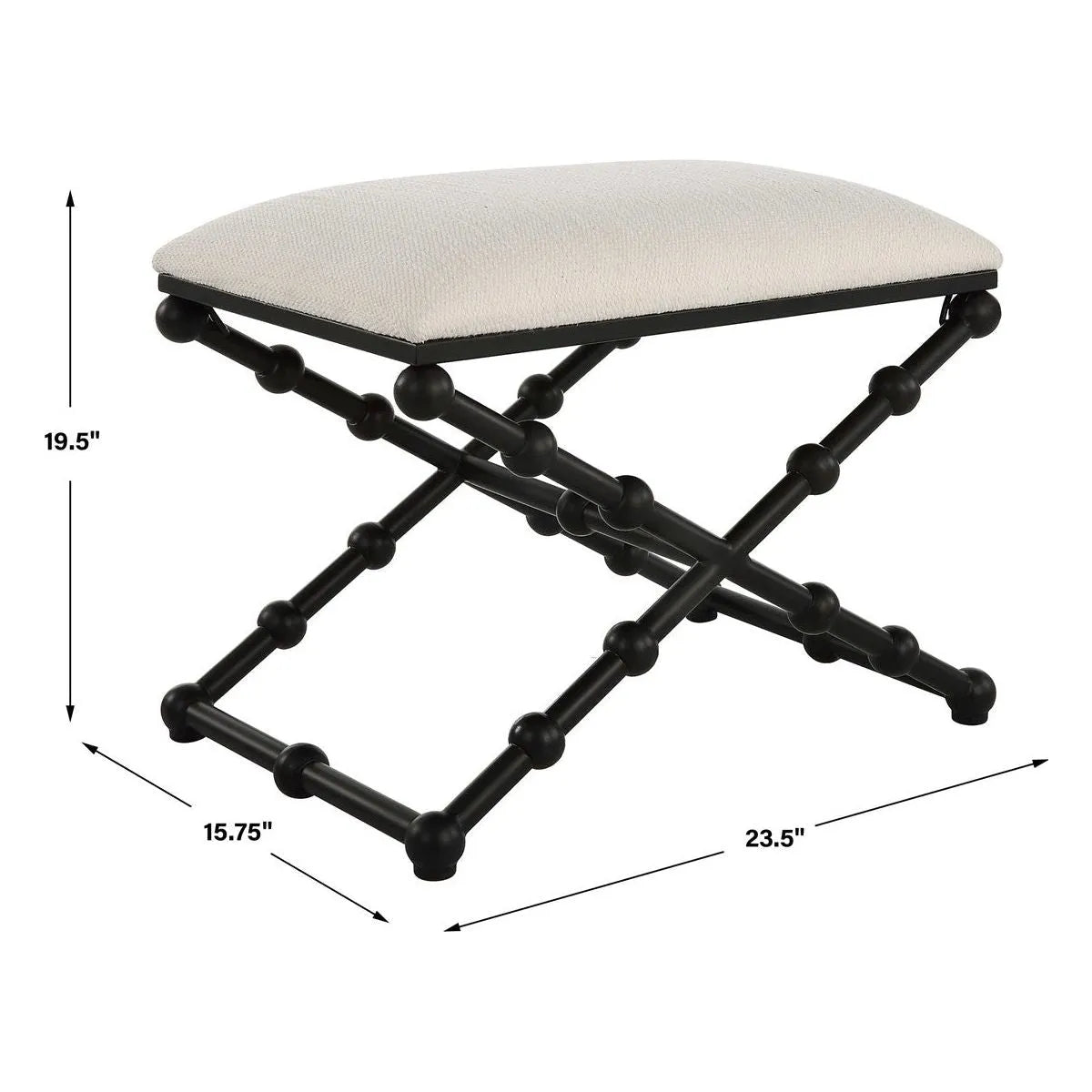 The Uttermost - Iron Bench - 23782 | The Rug District