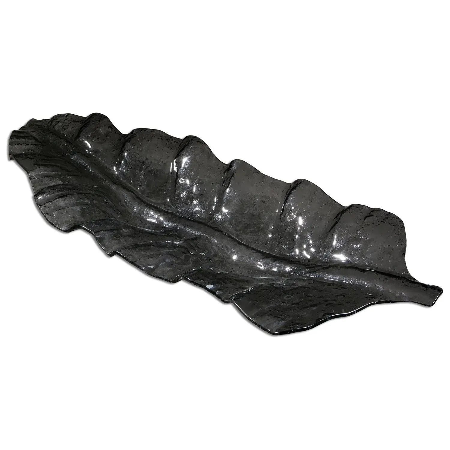 The Uttermost - Smoked Leaf Tray - 19862 | The Rug District