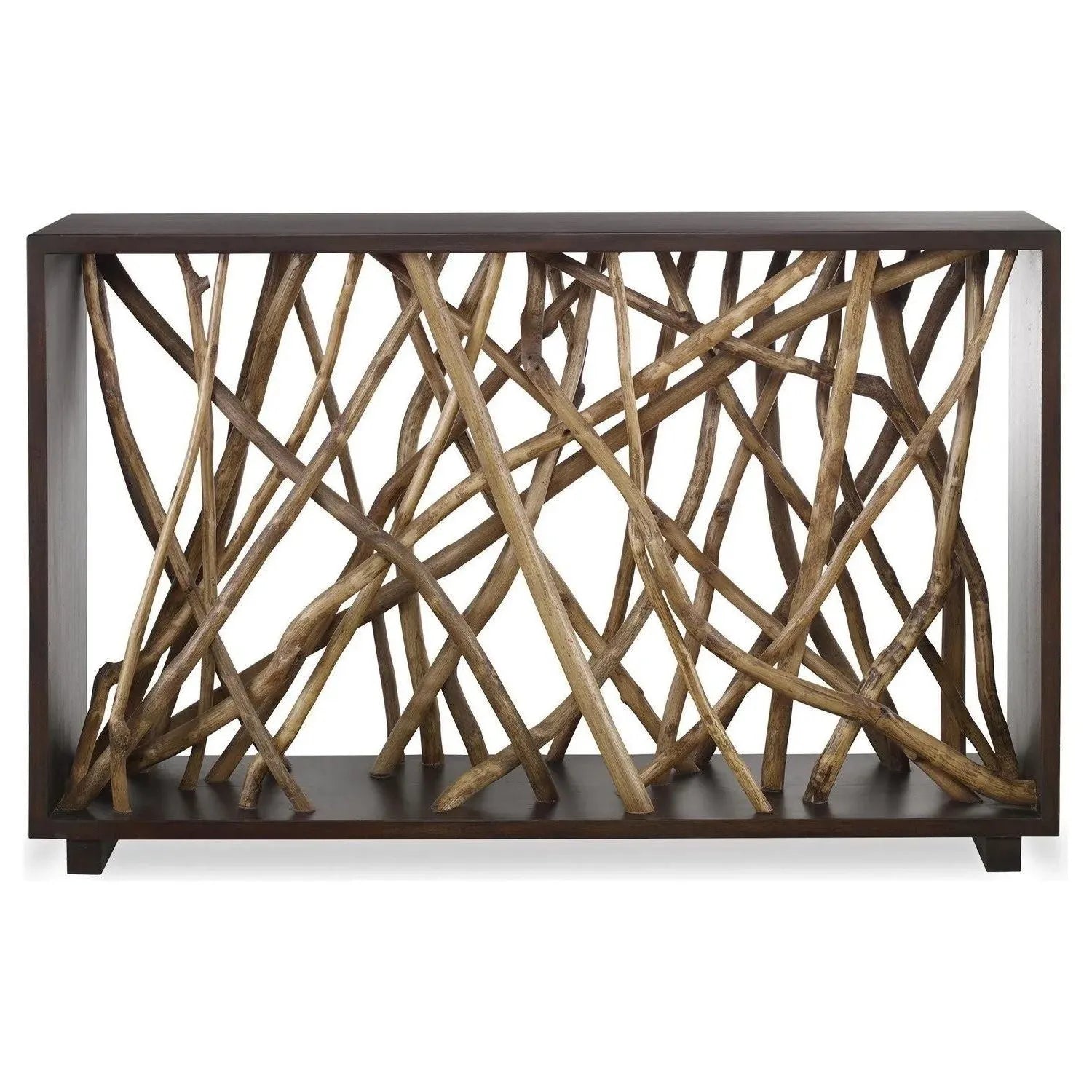 The Uttermost - Teak Maze Console Table - 22901 | The Rug District