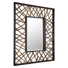 The Uttermost - Teak Maze Mirror - 08184 | The Rug District