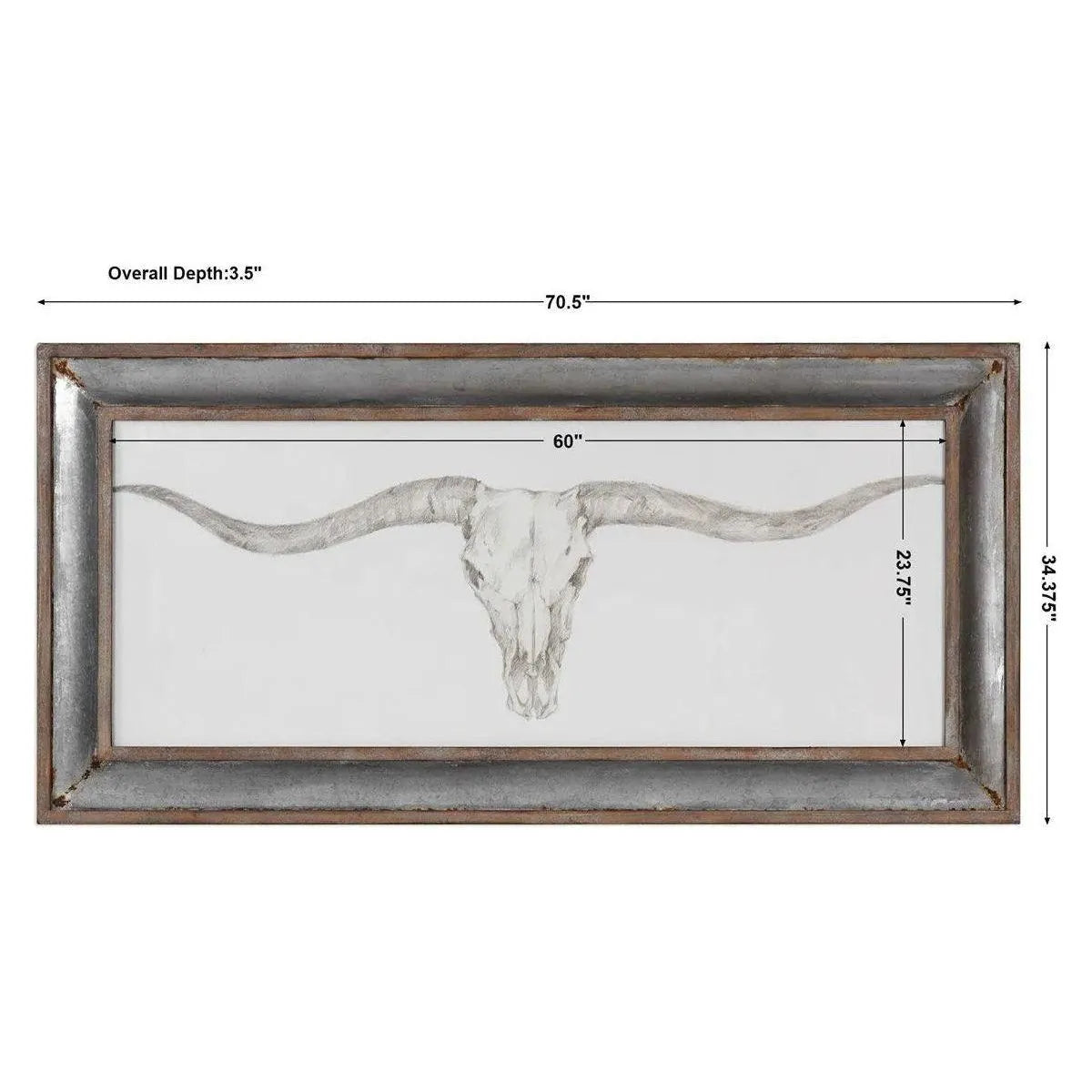 The Uttermost - Western Skull Mount Wall Art - 51106 | The Rug District