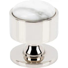 Vesta Fine Hardware - Firesky Carrara White Knob - V7553PN | The Rug District