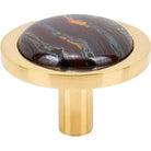 Vesta Fine Hardware - Firesky Iron Tiger Eye Knob - V7581PB | The Rug District