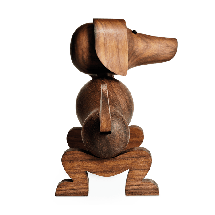 Kay Bojesen 39201 Dog Wooden Figurine in Walnut
