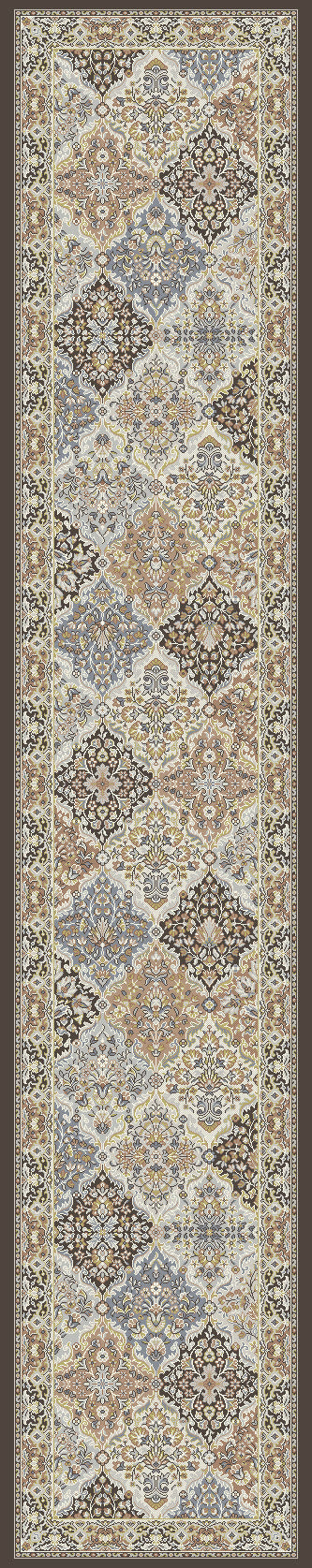 ANCIENT GARDEN 57008 Brown/Blue