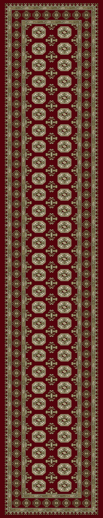 ANCIENT GARDEN 57102 Red/Beige