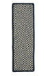 Outdoor Houndstooth Tweed Navy Stair Tread (single