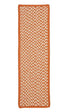 Outdoor Houndstooth Tweed Orange Stair Tread (set