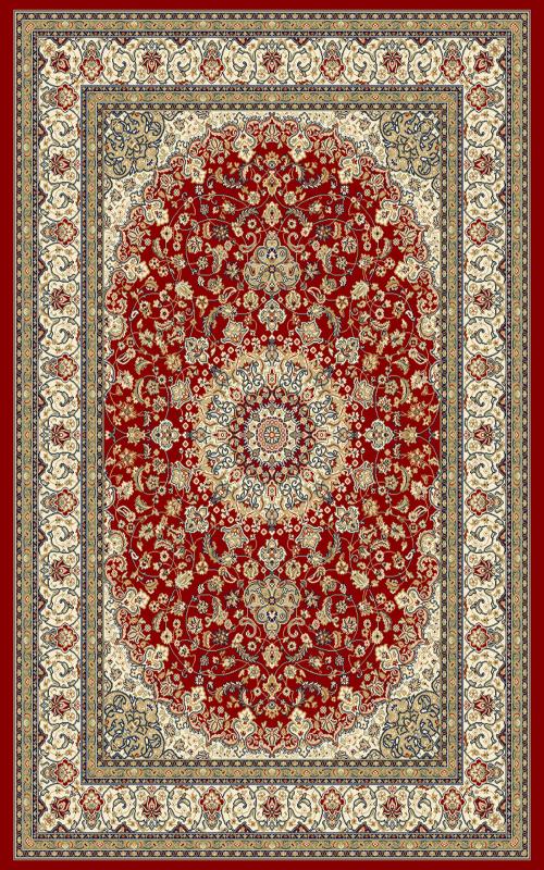 Ancient Garden 57119 Red/Ivory