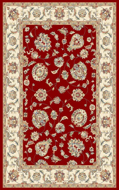 Ancient Garden 57365 Red/Ivory