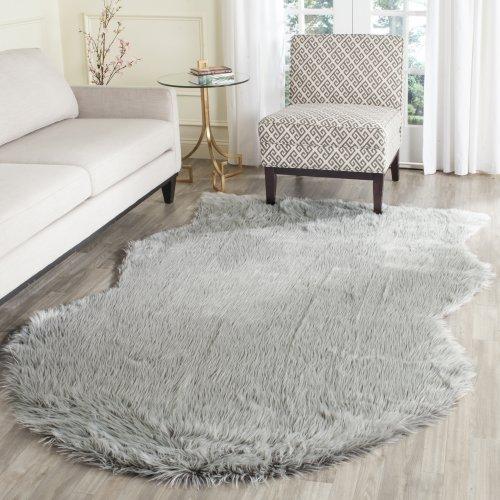 Faux Sheep Skin FSS118A LIGHT GREY