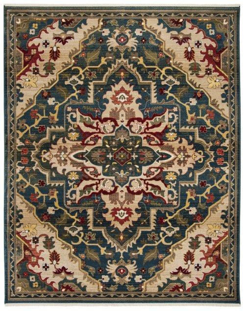 Kashan KSN304B BLUE / BEIGE