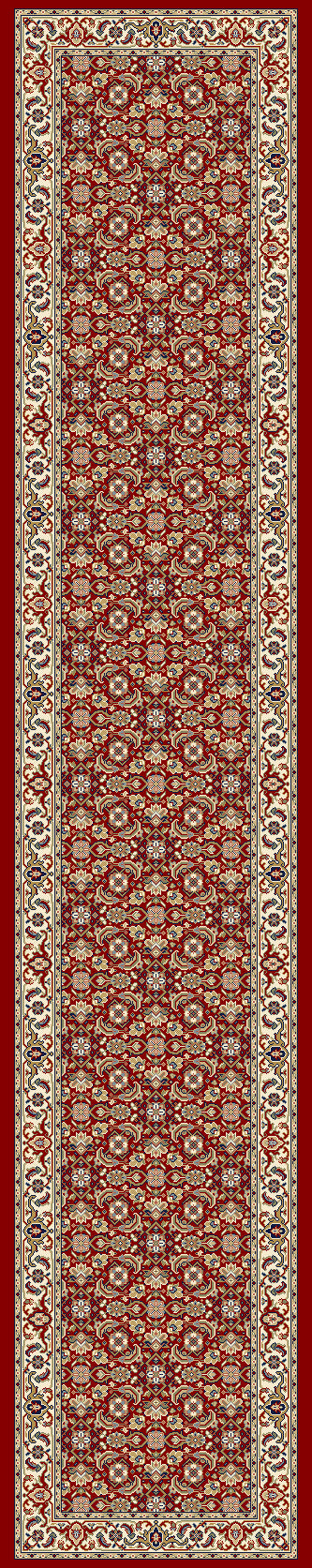 Ancient Garden 57011 Red/Ivory