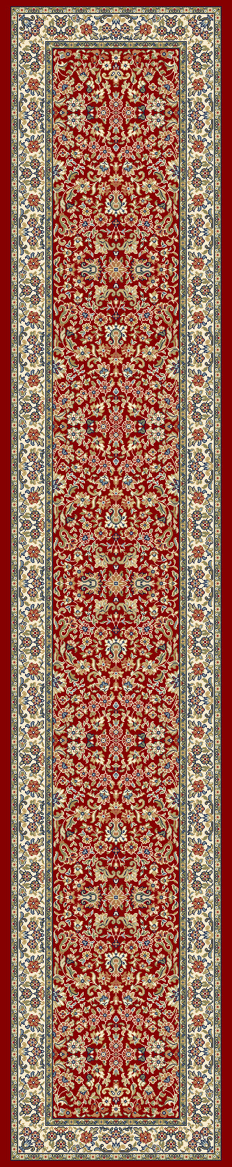 ANCIENT GARDEN 57078 RED/IVORY