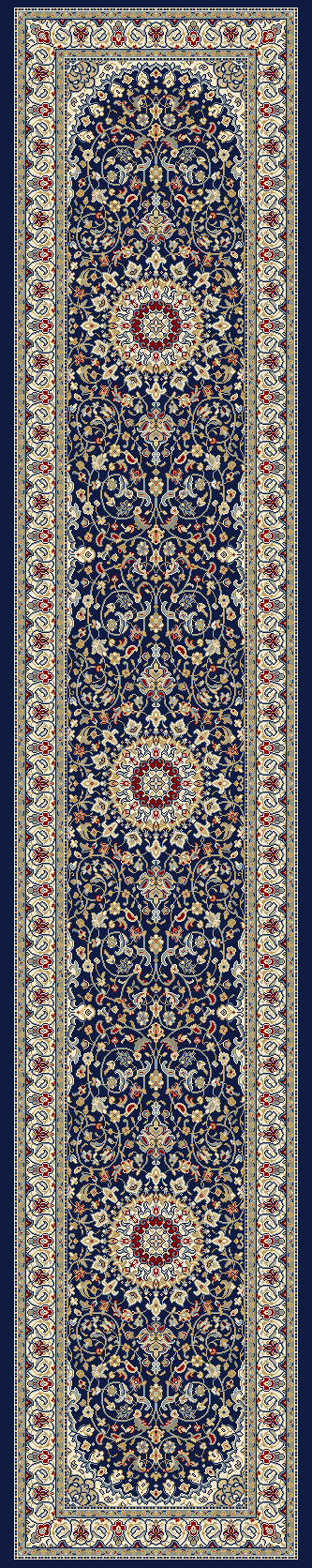 Ancient Garden 57119 Blue/Ivory