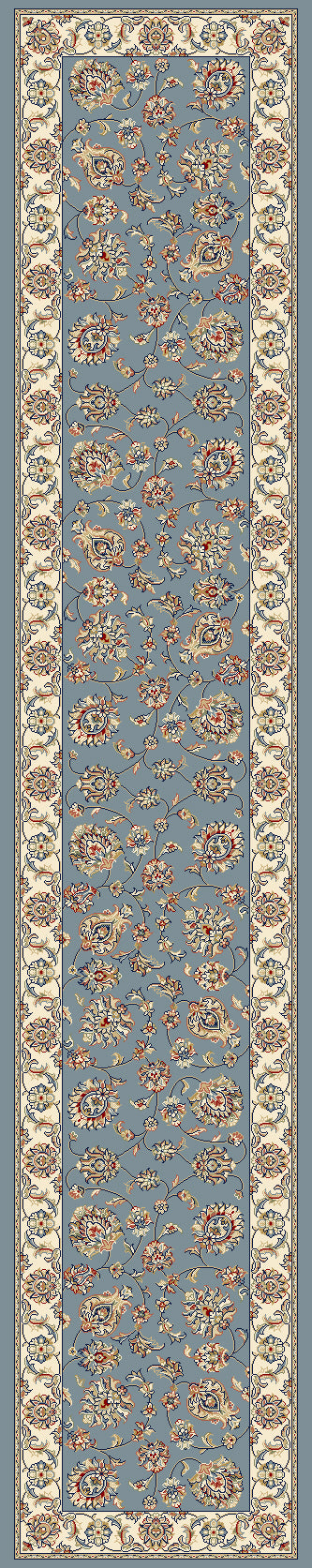 Ancient Garden 57365 Lt Blue/Ivory