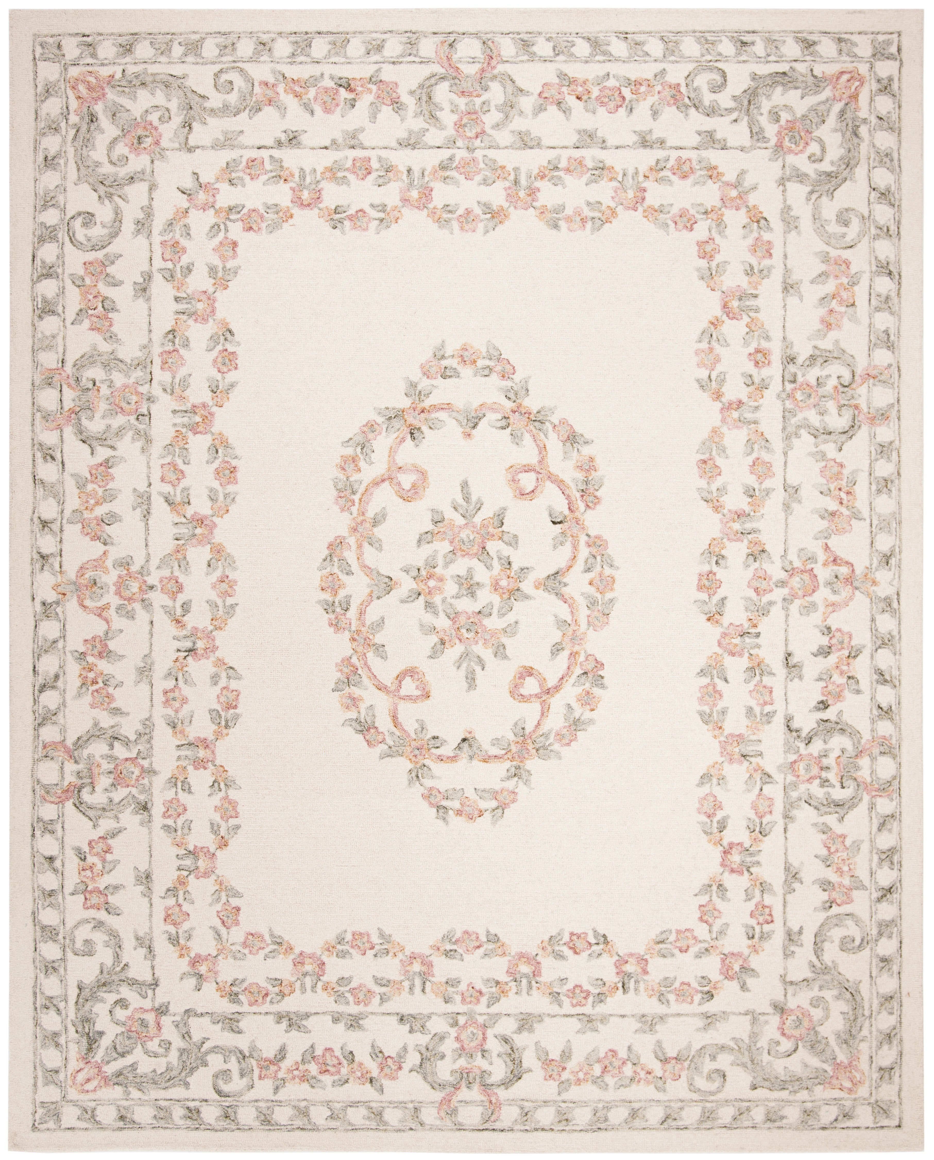 Aubusson AUB102A Ivory / Pink