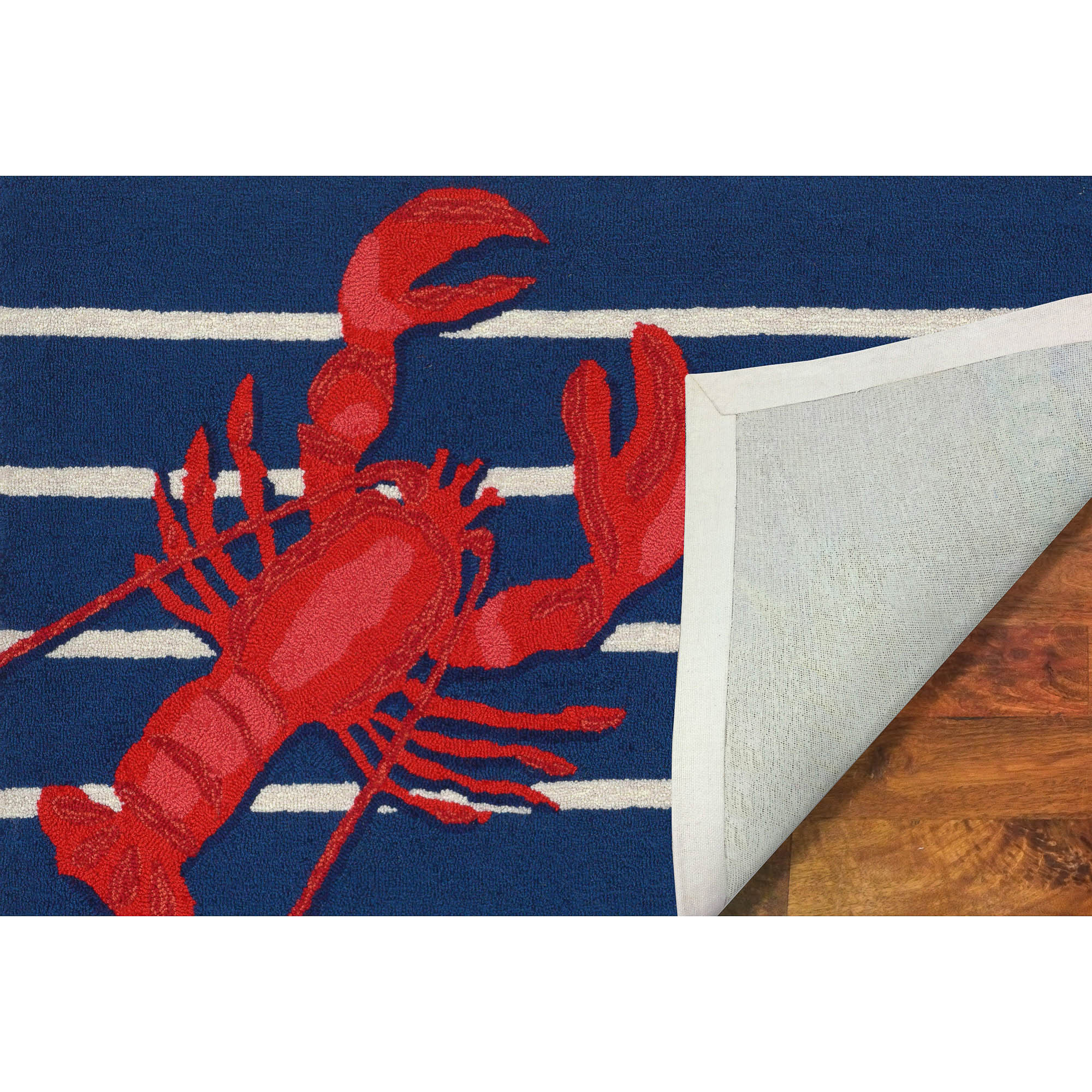FRONTPORCH Lobster on Stripes Navy