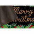 Natura Merry Christmas Holly Black