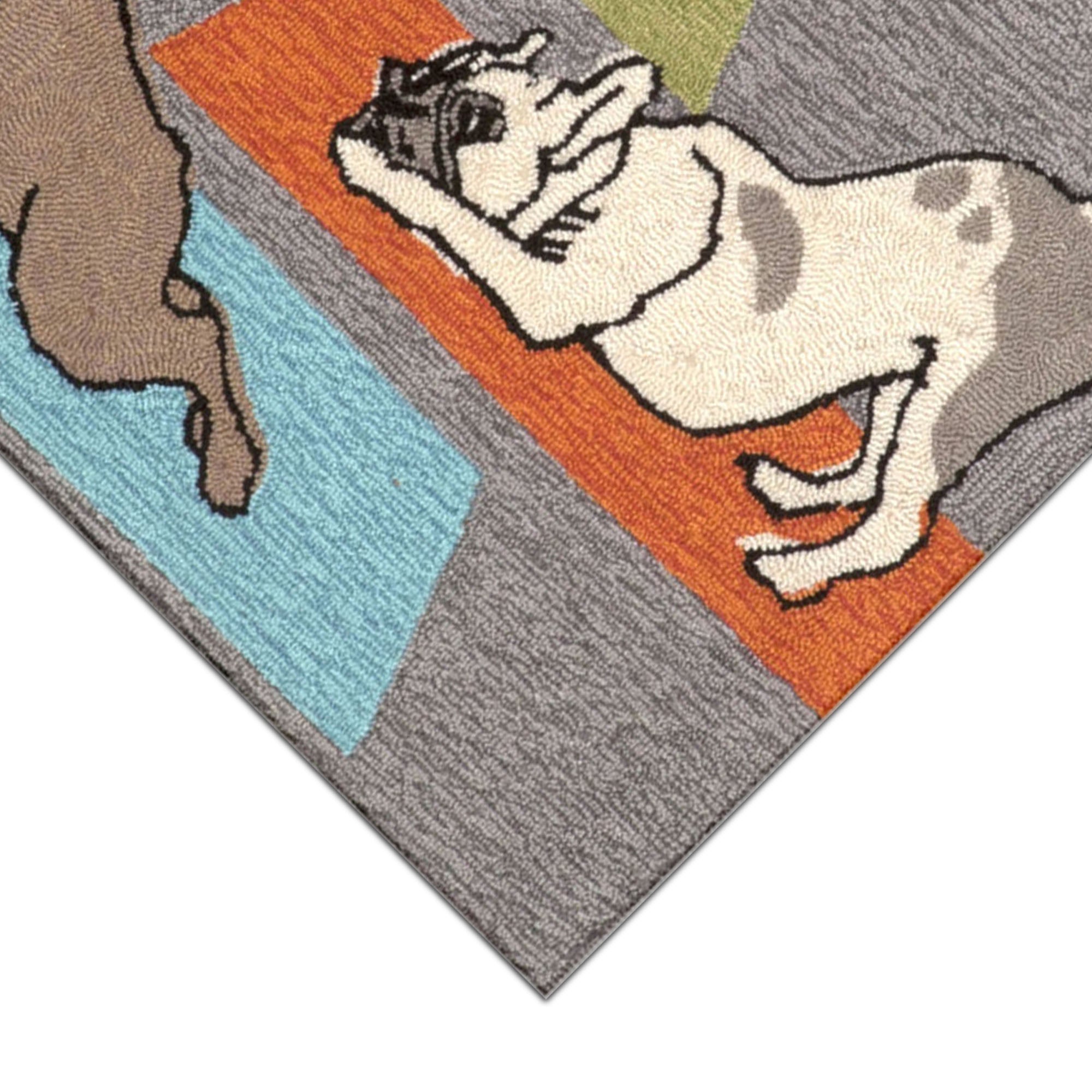 Frontporch Yoga Dogs Grey