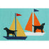 Frontporch Sailing Dogs Blue