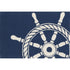 Frontporch Ship Wheel Navy