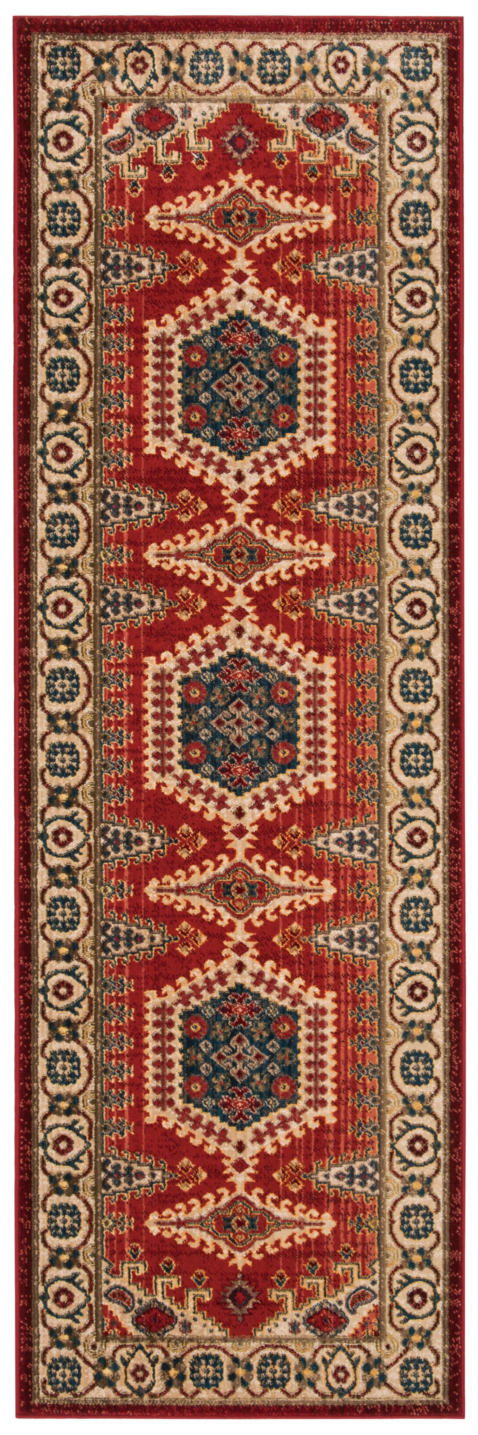 Kashan KSN308Q Red / Ivory