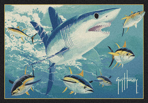 Guy Harvey Mako Shark Aqua