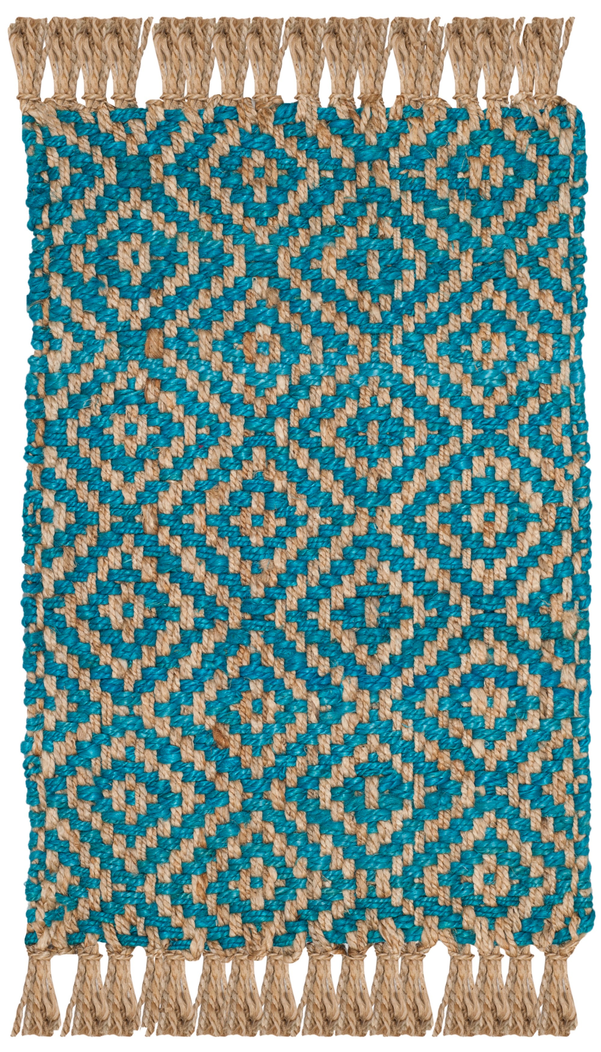 Natural Fiber NF266C TURQUOISE / NATURAL