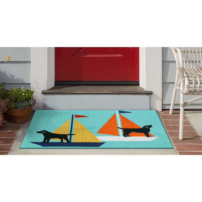 Frontporch Sailing Dogs Blue