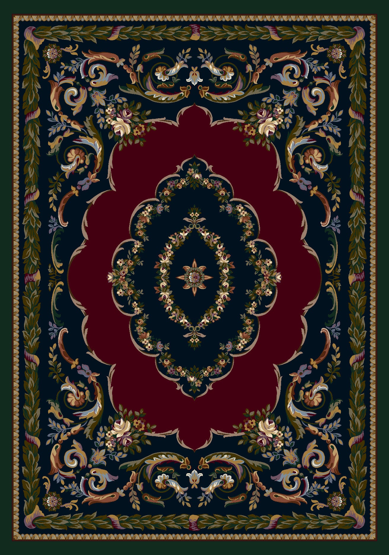 Lafayette Rug Sapphire Emerald